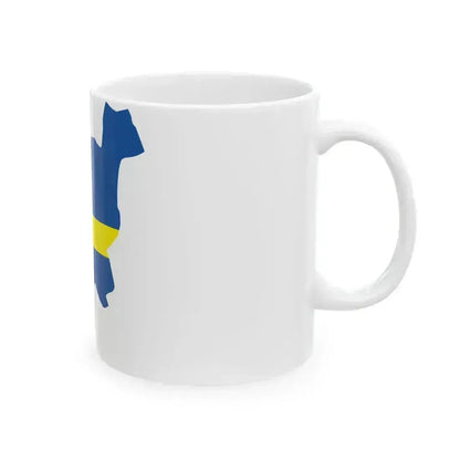 Flag-map of Verona (Italy) White Coffee Mug - Go Mug Yourself