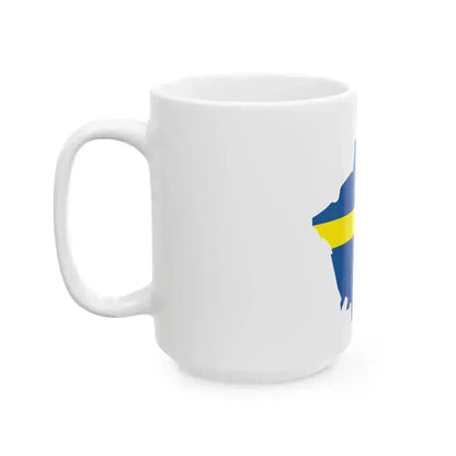 Flag-map of Verona (Italy) White Coffee Mug - Go Mug Yourself
