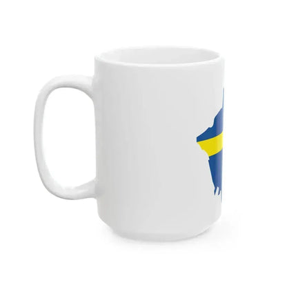 Flag-map of Verona (Italy) White Coffee Mug - Go Mug Yourself