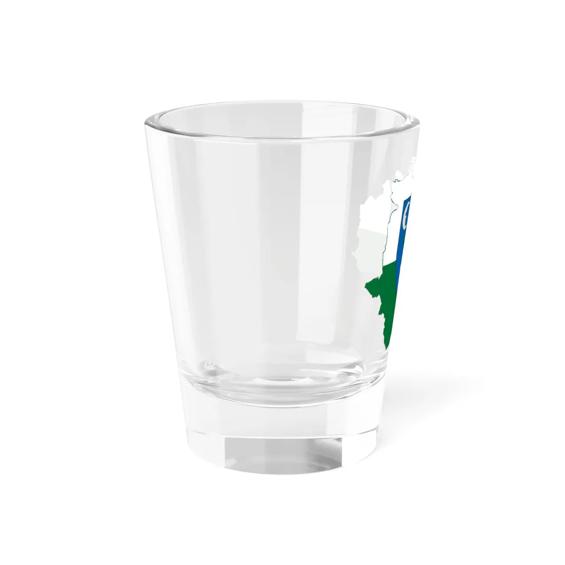 Flag-map of Veszprem County (Hungary) Shot Glass 1.5oz - Go Mug Yourself
