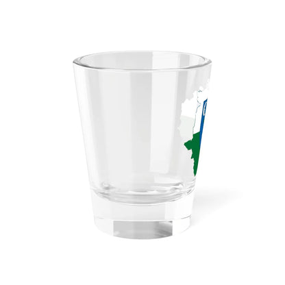 Flag-map of Veszprem County (Hungary) Shot Glass 1.5oz - Go Mug Yourself