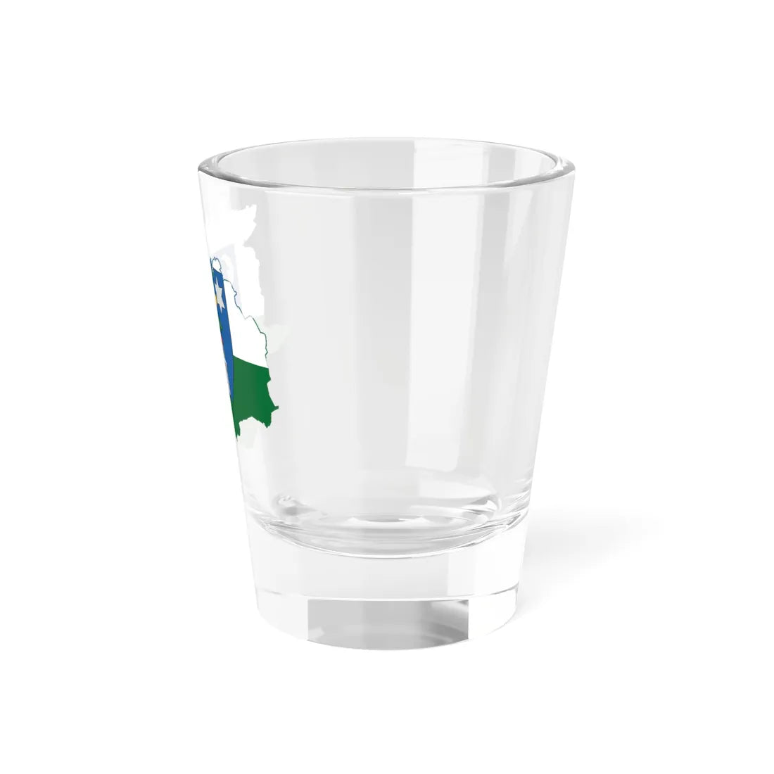 Flag-map of Veszprem County (Hungary) Shot Glass 1.5oz - Go Mug Yourself
