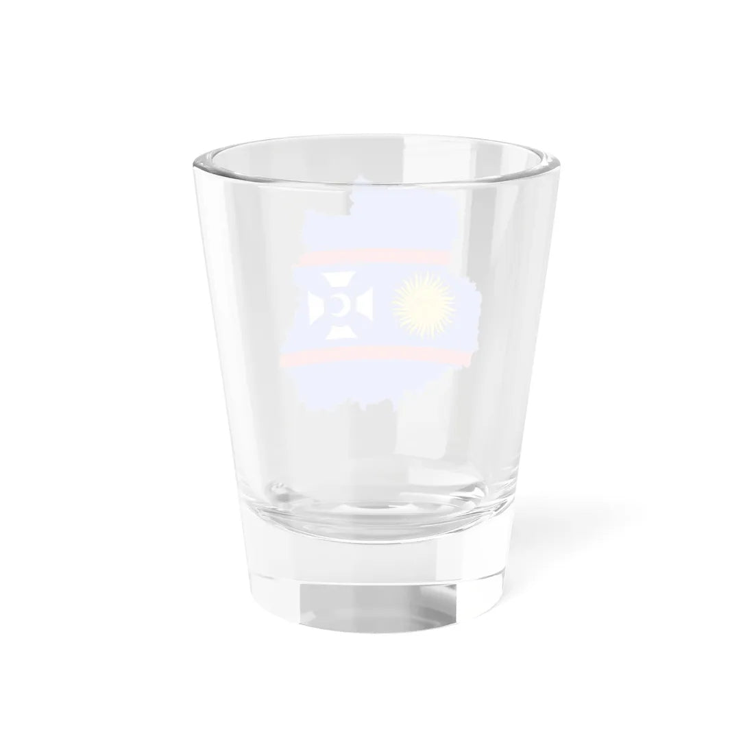 Flag-map of Vinnytsia Oblast (Ukraine) Shot Glass 1.5oz - Go Mug Yourself