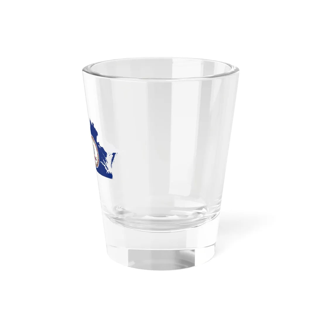 Flag-map of Virginia (United States) Shot Glass 1.5oz - Go Mug Yourself