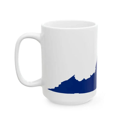 Flag-map of Virginia (United States) White Coffee Mug - Go Mug Yourself