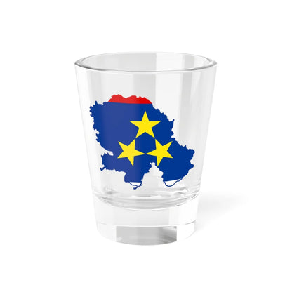 Flag-map of Vojvodina (Serbia) Shot Glass 1.5oz 1.5oz - Go Mug Yourself