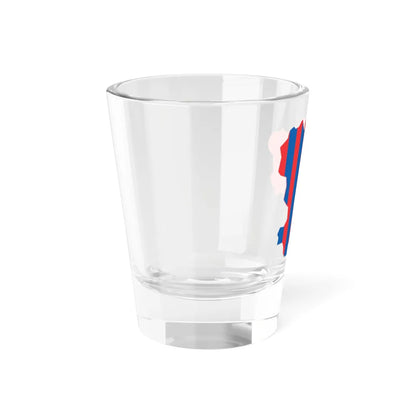 Flag-map of Volgograd Oblast (Russia) Shot Glass 1.5oz - Go Mug Yourself