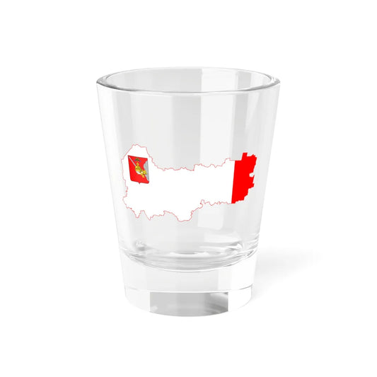 Flag-map of Vologda Oblast (Russia) Shot Glass 1.5oz 1.5oz - Go Mug Yourself