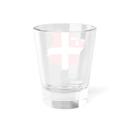 Flag-map of Volyn Oblast (Ukraine) Shot Glass 1.5oz - Go Mug Yourself