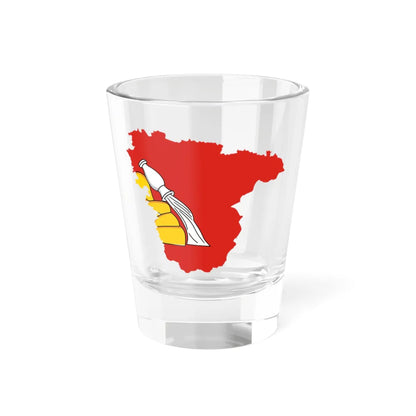 Flag-map of Voronezh Oblast (Russia) Shot Glass 1.5oz 1.5oz - Go Mug Yourself