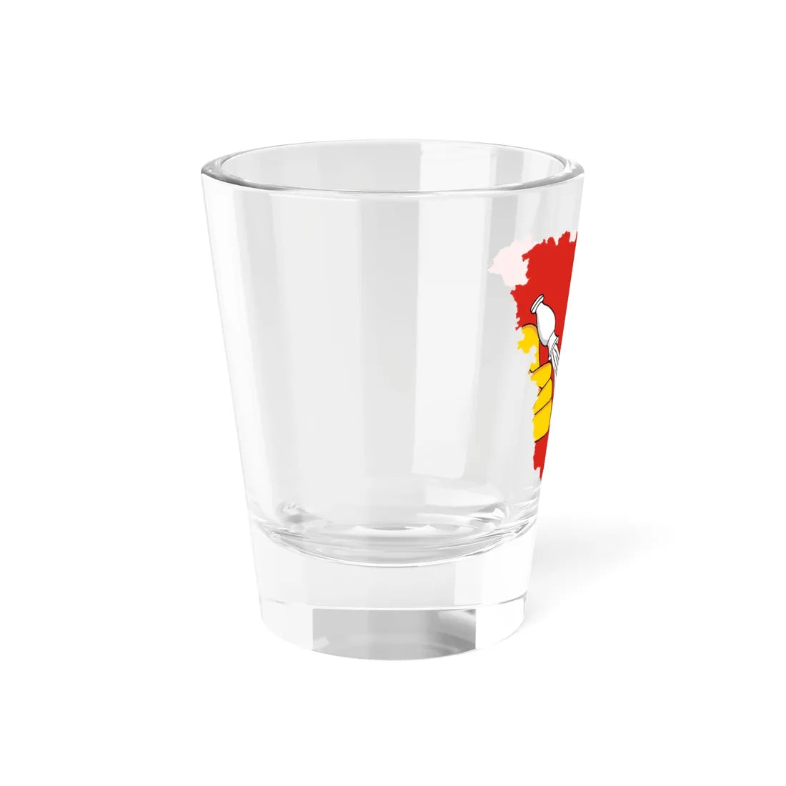 Flag-map of Voronezh Oblast (Russia) Shot Glass 1.5oz - Go Mug Yourself