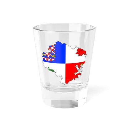 Flag-map of Vysocina Region (Czech Republic) Shot Glass 1.5oz 1.5oz - Go Mug Yourself