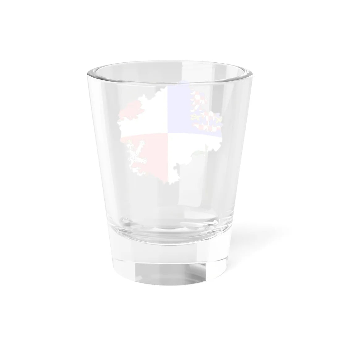 Flag-map of Vysocina Region (Czech Republic) Shot Glass 1.5oz - Go Mug Yourself