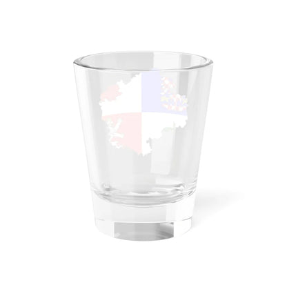 Flag-map of Vysocina Region (Czech Republic) Shot Glass 1.5oz - Go Mug Yourself