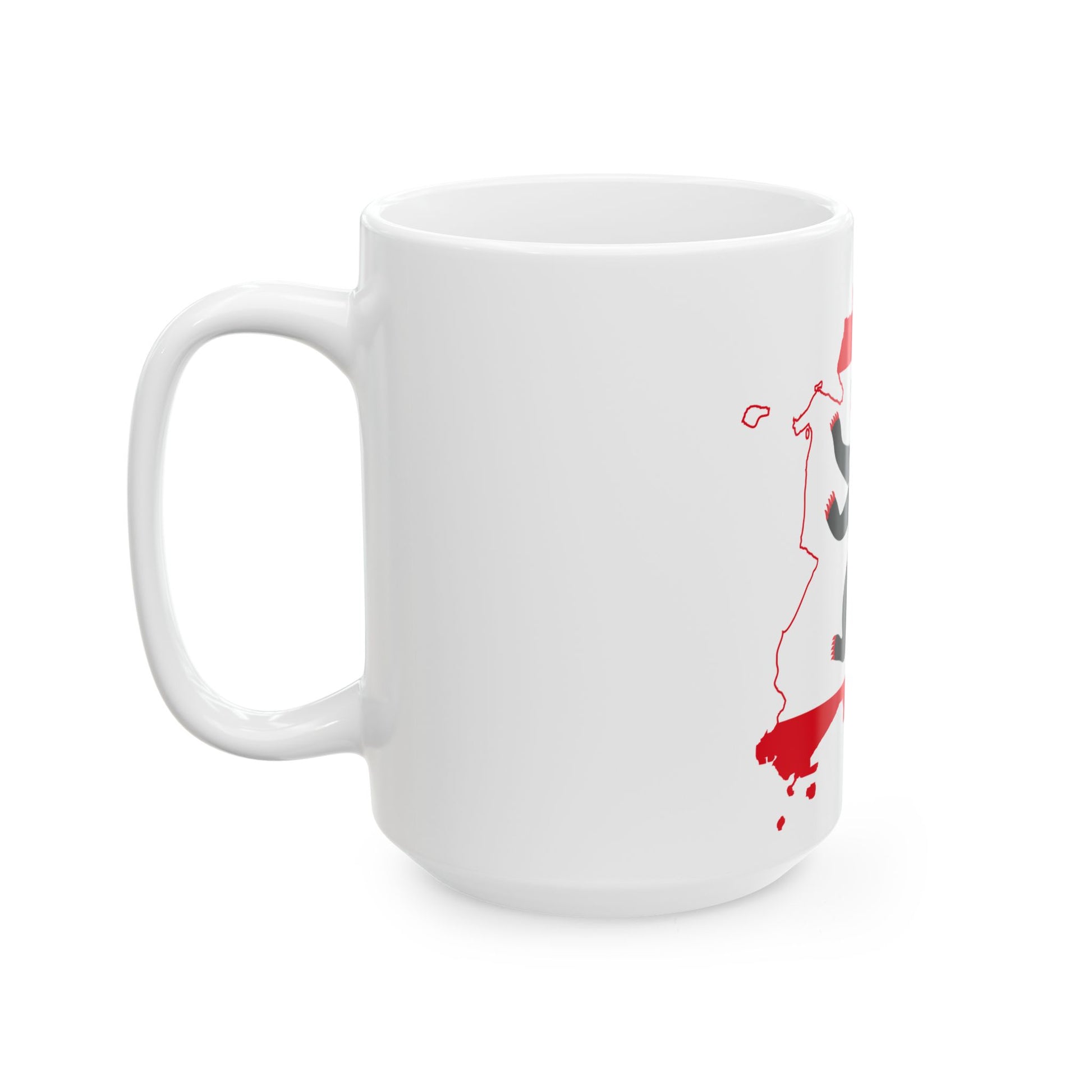 Flag map of West Berlin 1949-1990 (Germany) White Coffee Mug-Go Mug Yourself