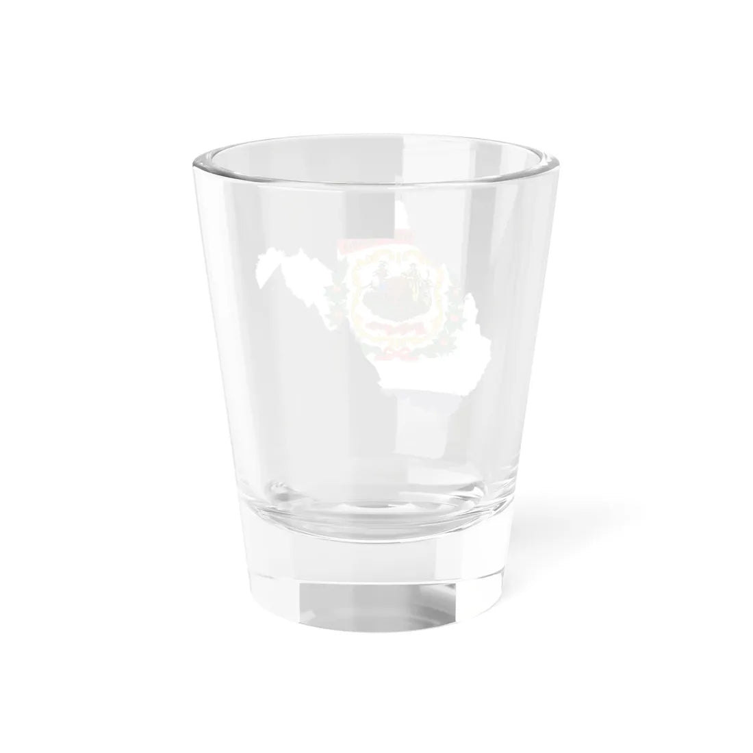 Flag-map of West Virginia (United States) Shot Glass 1.5oz - Go Mug Yourself