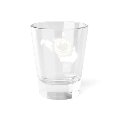 Flag-map of West Virginia (United States) Shot Glass 1.5oz - Go Mug Yourself