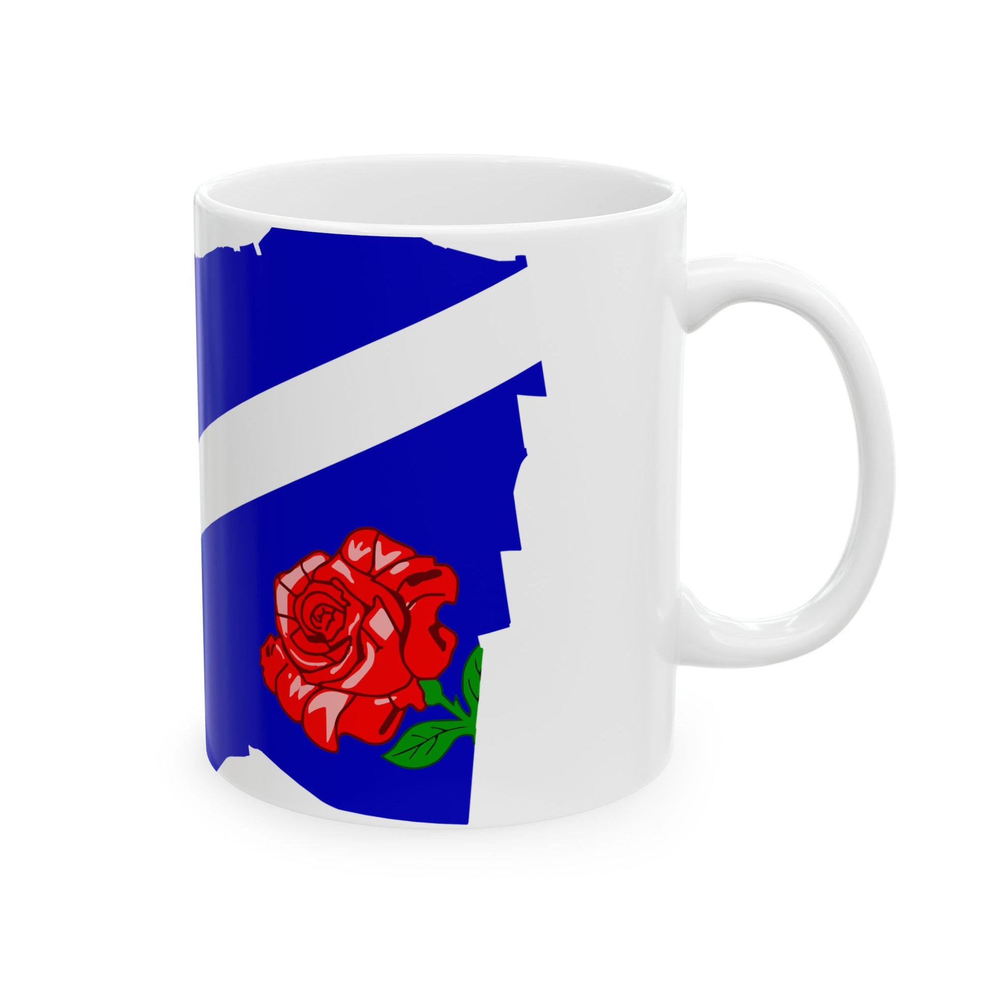 Flag-map of Windsor (Canada) White Coffee Mug-Go Mug Yourself