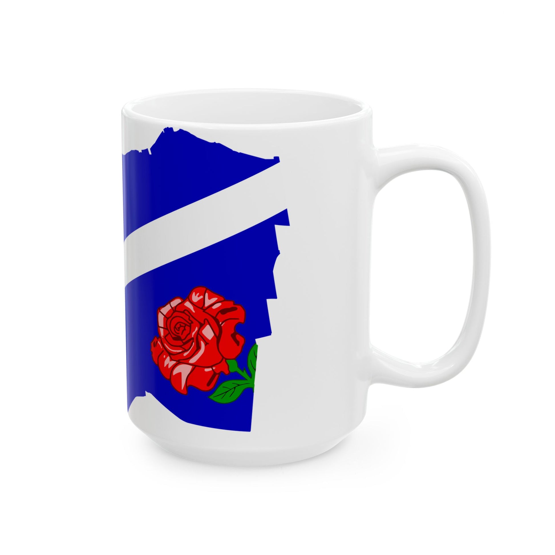 Flag-map of Windsor (Canada) White Coffee Mug-Go Mug Yourself