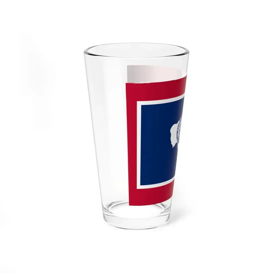 Flag-map of Wyoming (United States) Pint Glass 16oz - Go Mug Yourself