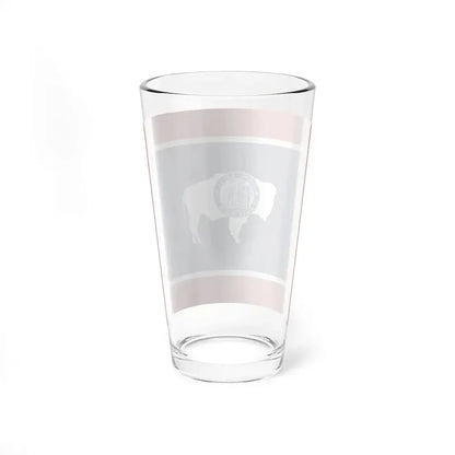Flag-map of Wyoming (United States) Pint Glass 16oz - Go Mug Yourself