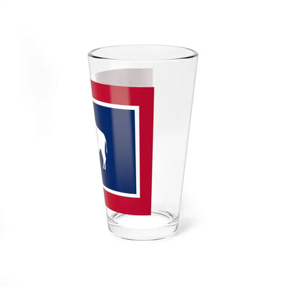 Flag-map of Wyoming (United States) Pint Glass 16oz - Go Mug Yourself