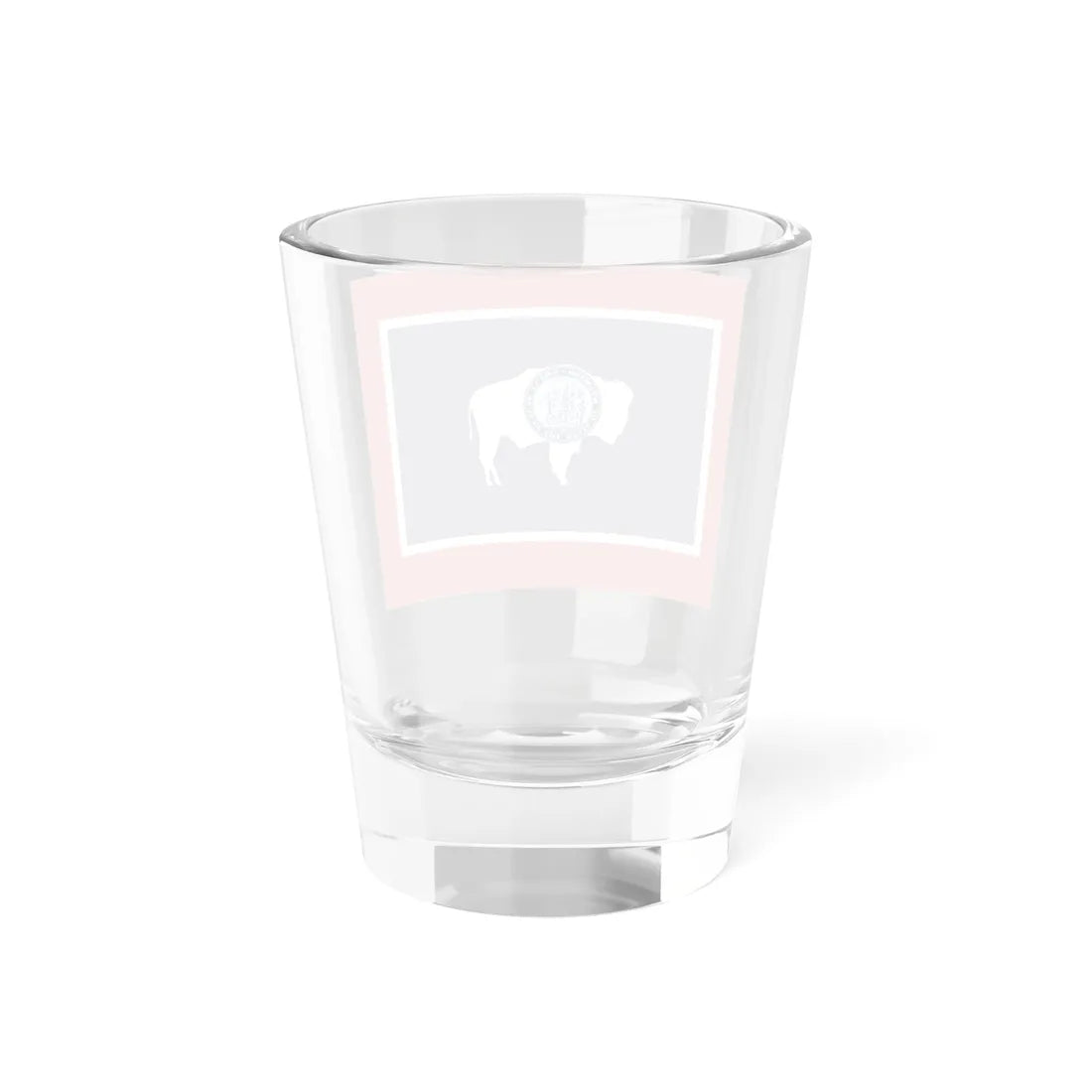 Flag-map of Wyoming (United States) Shot Glass 1.5oz - Go Mug Yourself