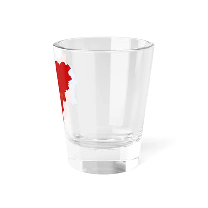 Flag-map of Yakut ASSR (Russia) Shot Glass 1.5oz - Go Mug Yourself