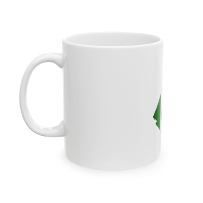 Flag-map of Yukon (Canada) White Coffee Mug-Go Mug Yourself