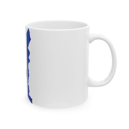 Flag-map of Yukon (Canada) White Coffee Mug-Go Mug Yourself