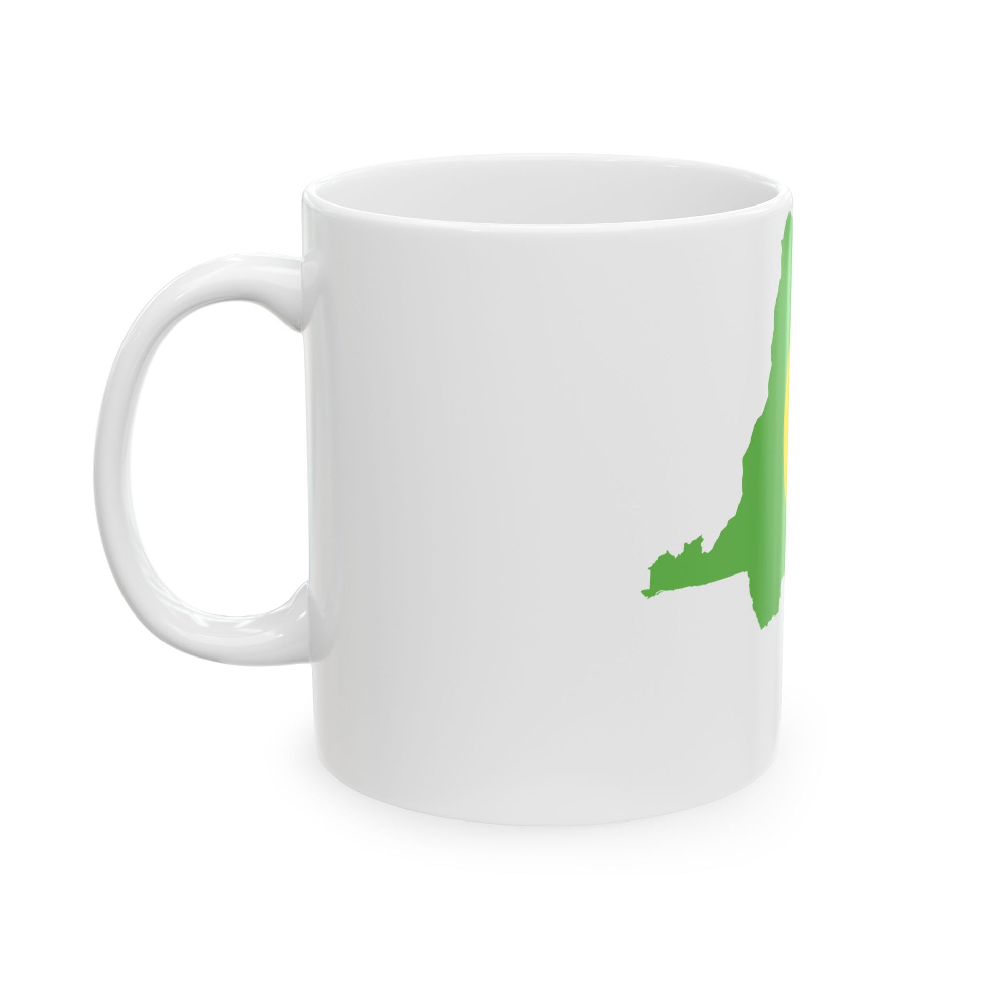 Flag map of Zaire 1971-1997 (Congo) White Coffee Mug-Go Mug Yourself