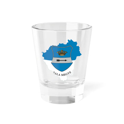 Flag-map of Zala County (Hungary) Shot Glass 1.5oz 1.5oz - Go Mug Yourself