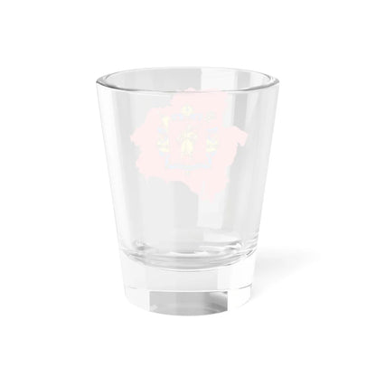 Flag-map of Zaporizhia Oblast (Ukraine) Shot Glass 1.5oz - Go Mug Yourself
