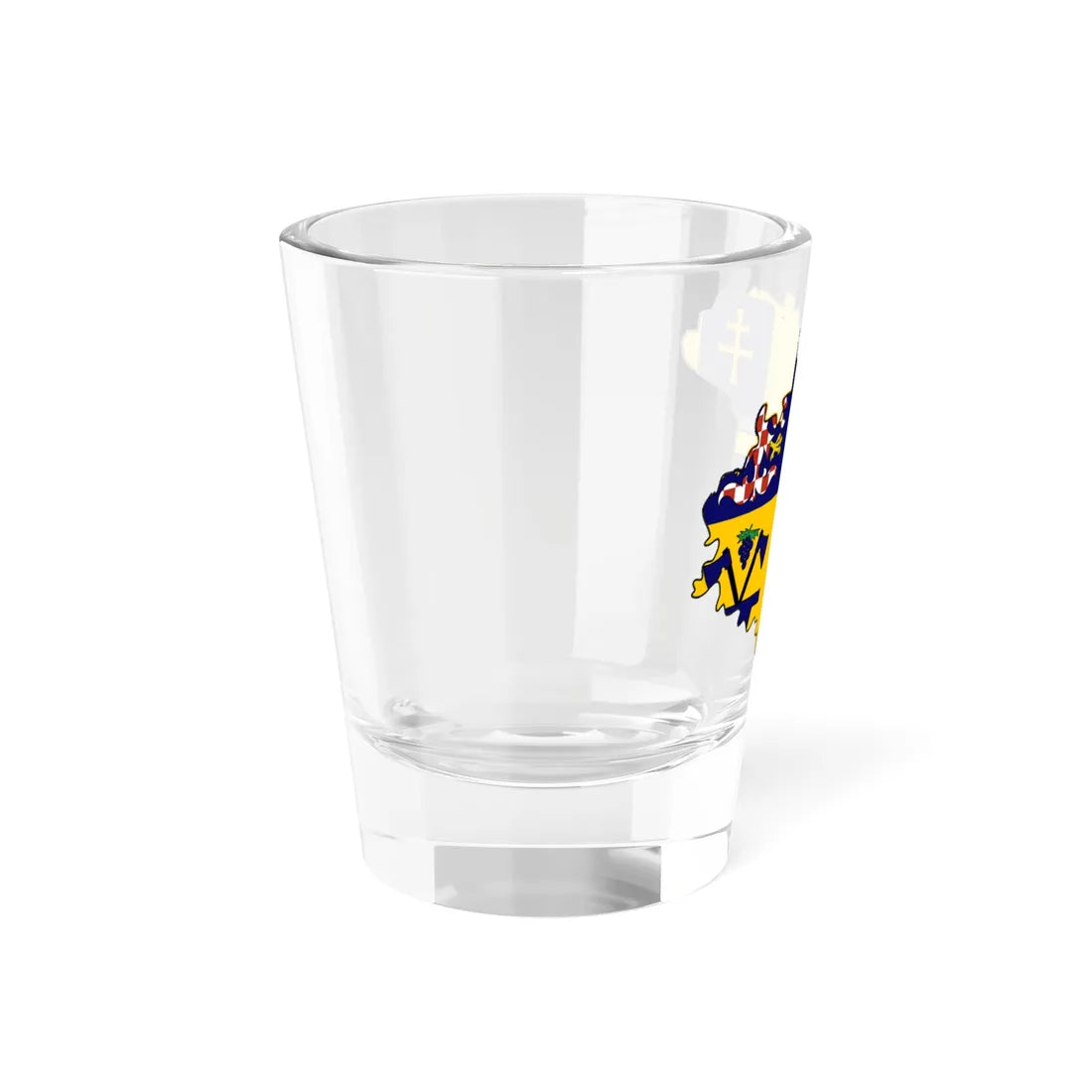 Flag-map of Zlin Region (Czech Republic) Shot Glass 1.5oz - Go Mug Yourself