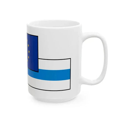 Flag mix United States Russia EU peace (Russia) White Coffee Mug - Go Mug Yourself