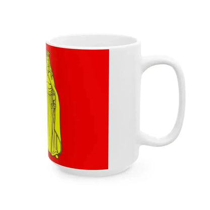 Flag Murino Leningrad oblast (Russia) White Coffee Mug - Go Mug Yourself