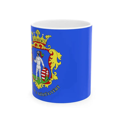 FLAG-Nograd (Hungary) White Coffee Mug 11oz - Go Mug Yourself