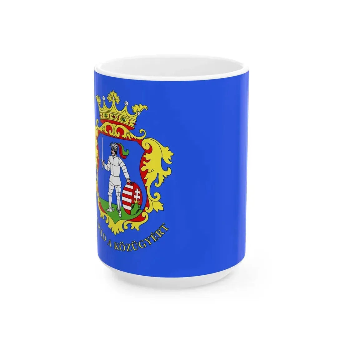 FLAG-Nograd (Hungary) White Coffee Mug 15oz - Go Mug Yourself