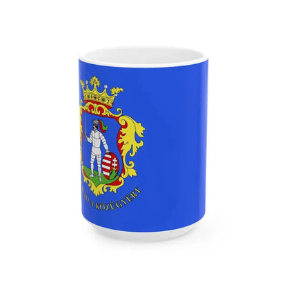 FLAG-Nograd (Hungary) White Coffee Mug 15oz - Go Mug Yourself