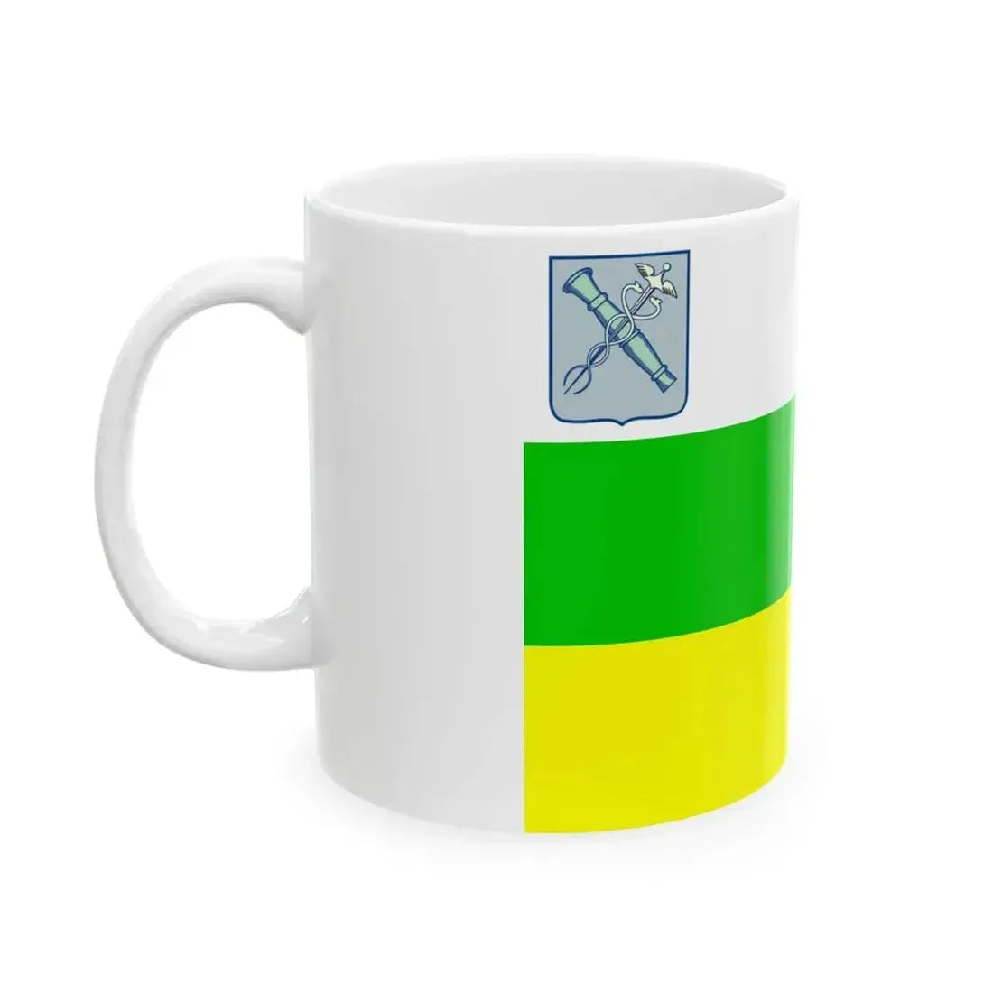 Flag Novozybkova Bryanskaya oblast (Russia) White Coffee Mug - Go Mug Yourself