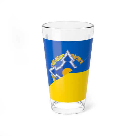 Flag ODKB and Ukraine (Ukraine) Pint Glass 16oz 16oz - Go Mug Yourself