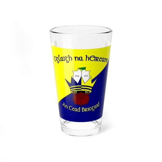 Flag of 1st Brigade Ireland (Ireland) Pint Glass 16oz 16oz - Go Mug Yourself