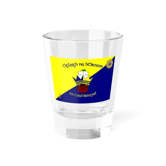 Flag of 1st Brigade Ireland (Ireland) Shot Glass 1.5oz 1.5oz - Go Mug Yourself