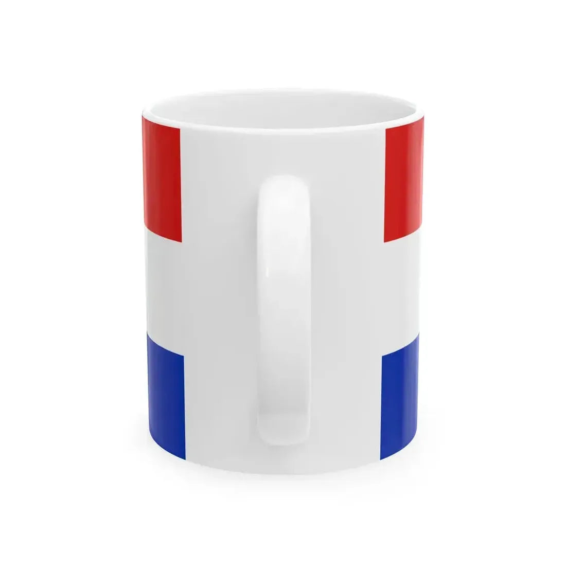 Flag of 1st Croatian Guarding Muster of the Army of the Federation (Bosnia and Herzegovina) White Coffee Mug - Go Mug Yourself