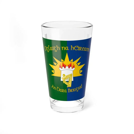Flag of 2nd Brigade Ireland (Ireland) Pint Glass 16oz 16oz - Go Mug Yourself
