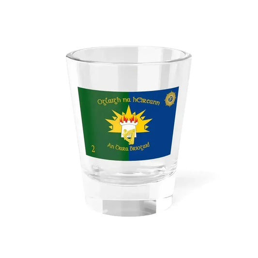 Flag of 2nd Brigade Ireland (Ireland) Shot Glass 1.5oz 1.5oz - Go Mug Yourself