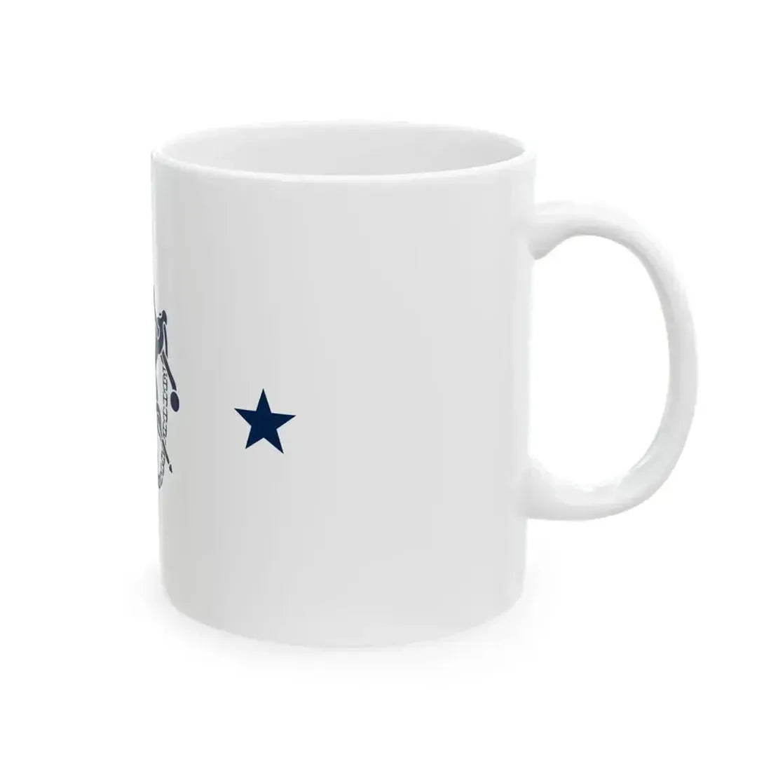 Flag of a 2-Star Assistant Surgeon General (United States) White Coffee Mug - Go Mug Yourself