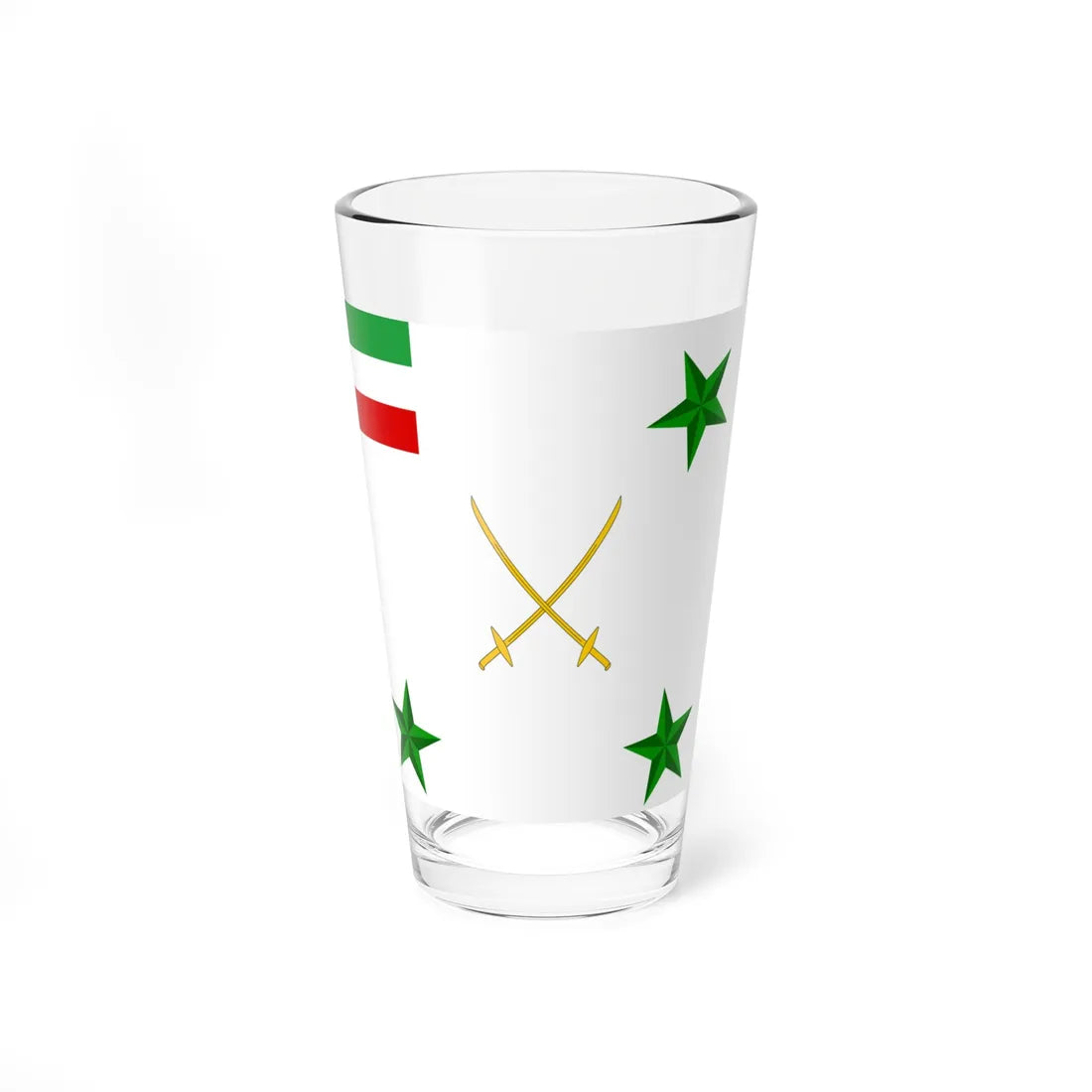 Flag of a Persian Army Corps General (Iran) Pint Glass 16oz 16oz - Go Mug Yourself