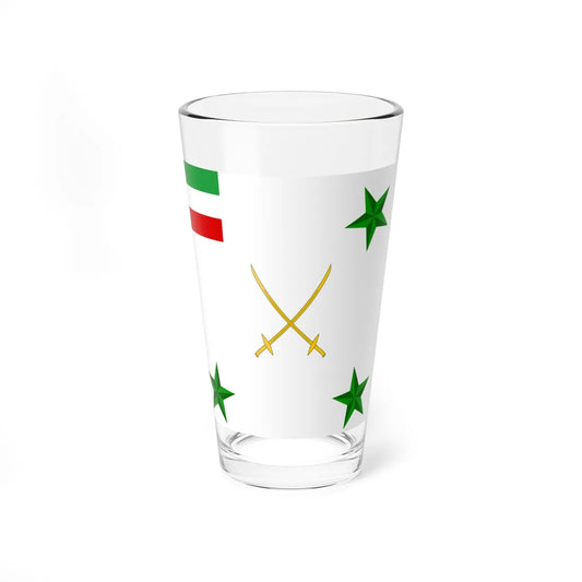 Flag of a Persian Army Corps General (Iran) Pint Glass 16oz 16oz - Go Mug Yourself