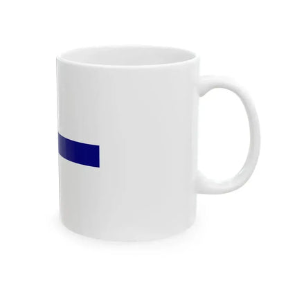 Flag of a rear admiral of the Independent State of Croatia (Croatia) White Coffee Mug - Go Mug Yourself